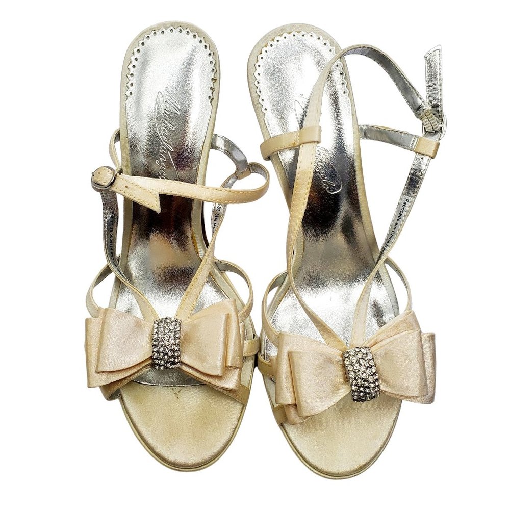 David's Bridal Women's Michaelangelo Duchess Rhinestone Heels Size 8.5